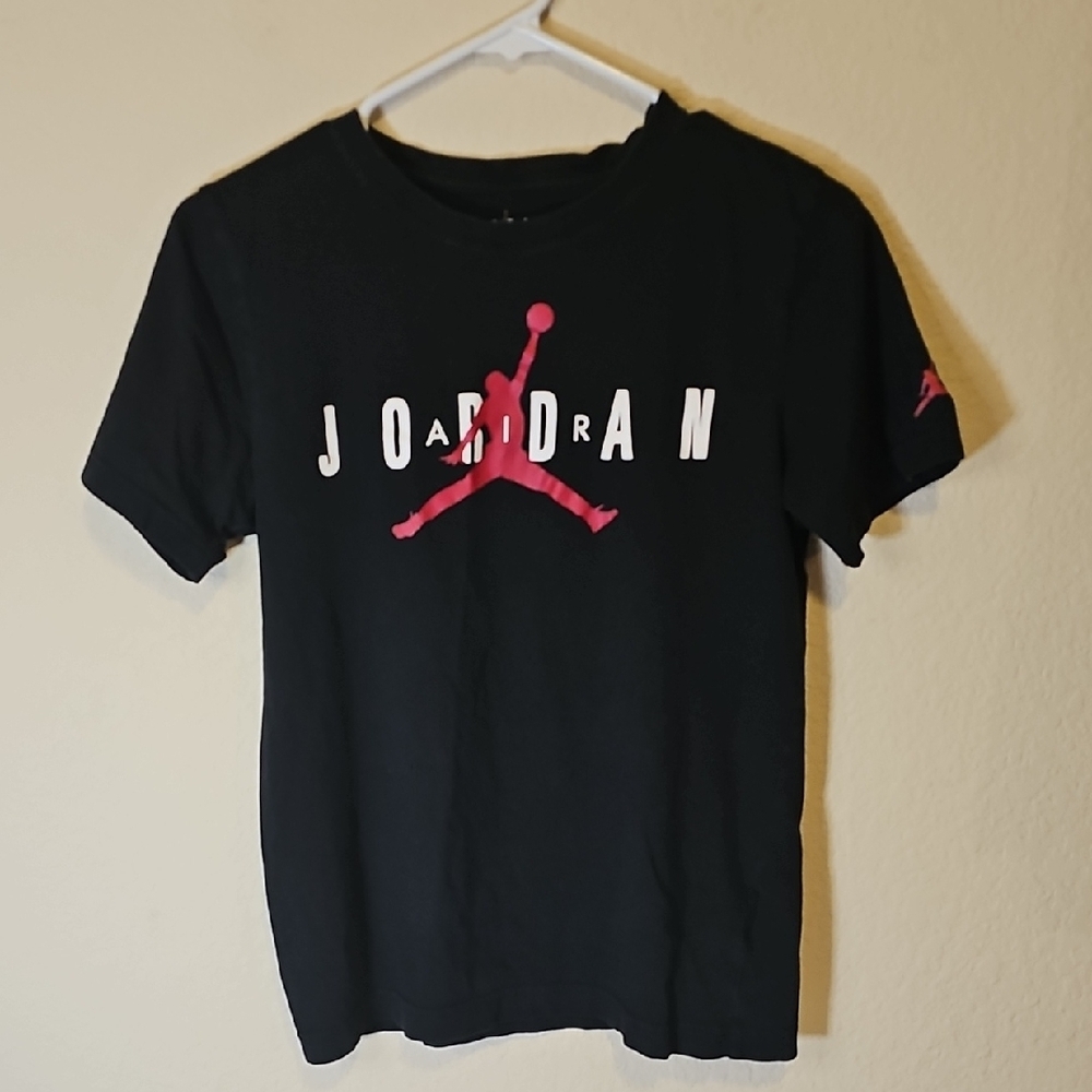 Jordan Black Tee with Red Accents